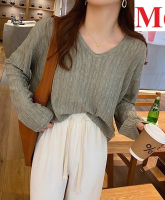 Áo len dưejt kim cổ v 0209