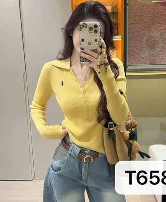 Áo len nữ thêu ngựa 1309
