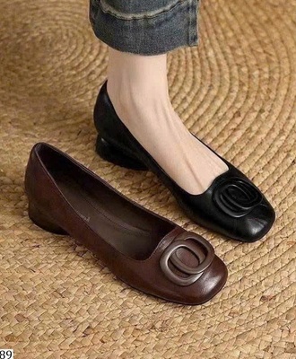 Giầy búp bê mũi vuông 1409