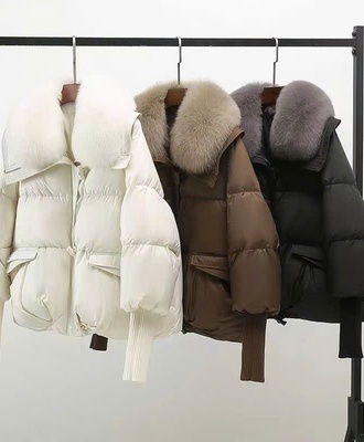 Áo phao nữ cổ lông 2409
