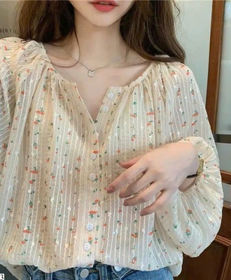 Áo sơ mi tay bồng 2809