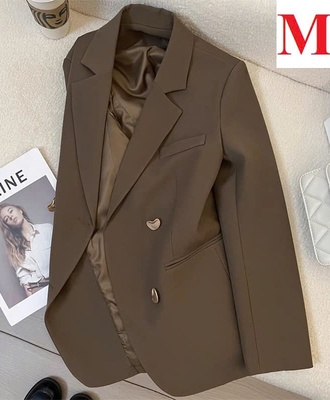 Blazer cúc trái tim 0110