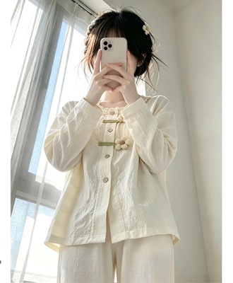 Bộ dài tay nữ cổ ren 0310