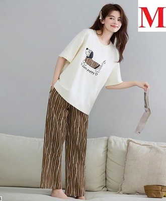 Bộ cotton nữ quần dài 0410