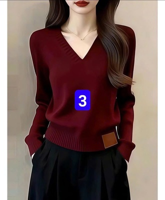 Áo len cổ v 0710