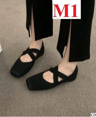 Giầy búp bê mũi vuông 0810