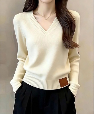 Áo len cổ v 1410