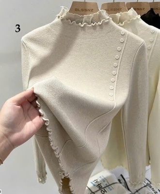 Áo len viền bèo 2210